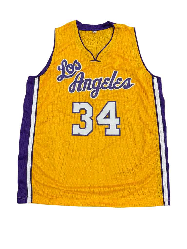 SHAQUILLE O'NEAL AUTOGRAPHED CUSTOM LOS ANGELES JERSEY (PSA/DNA)