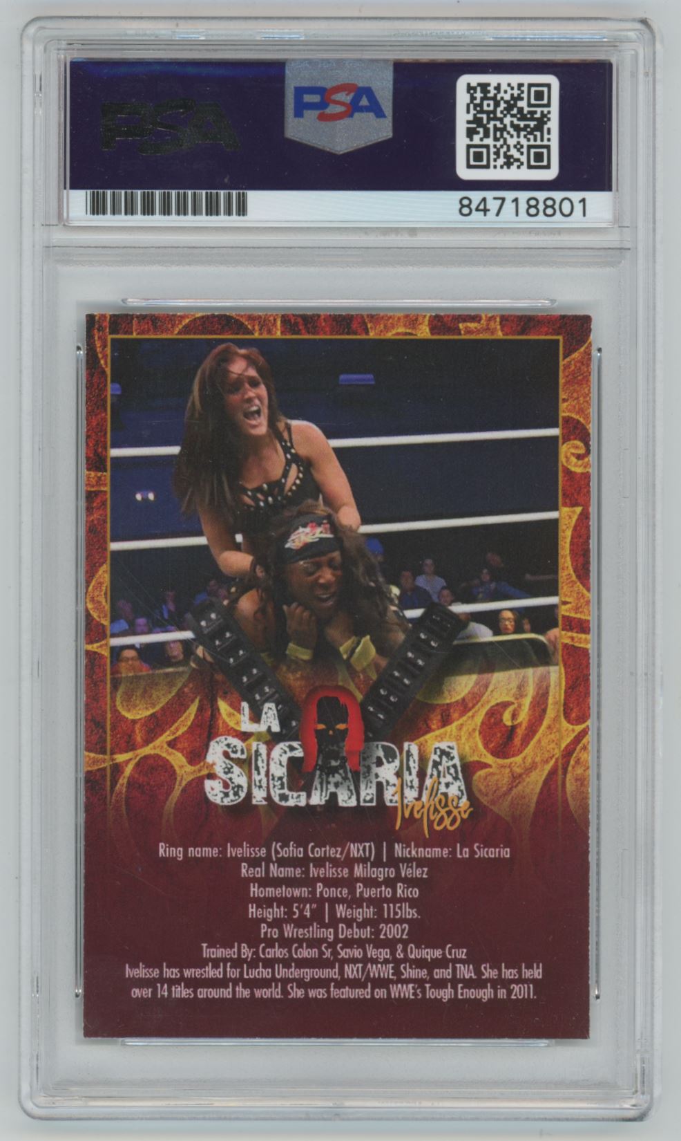 La Sicaria Ivelisse Velez Auto - PSA/DNA - WWE NXT