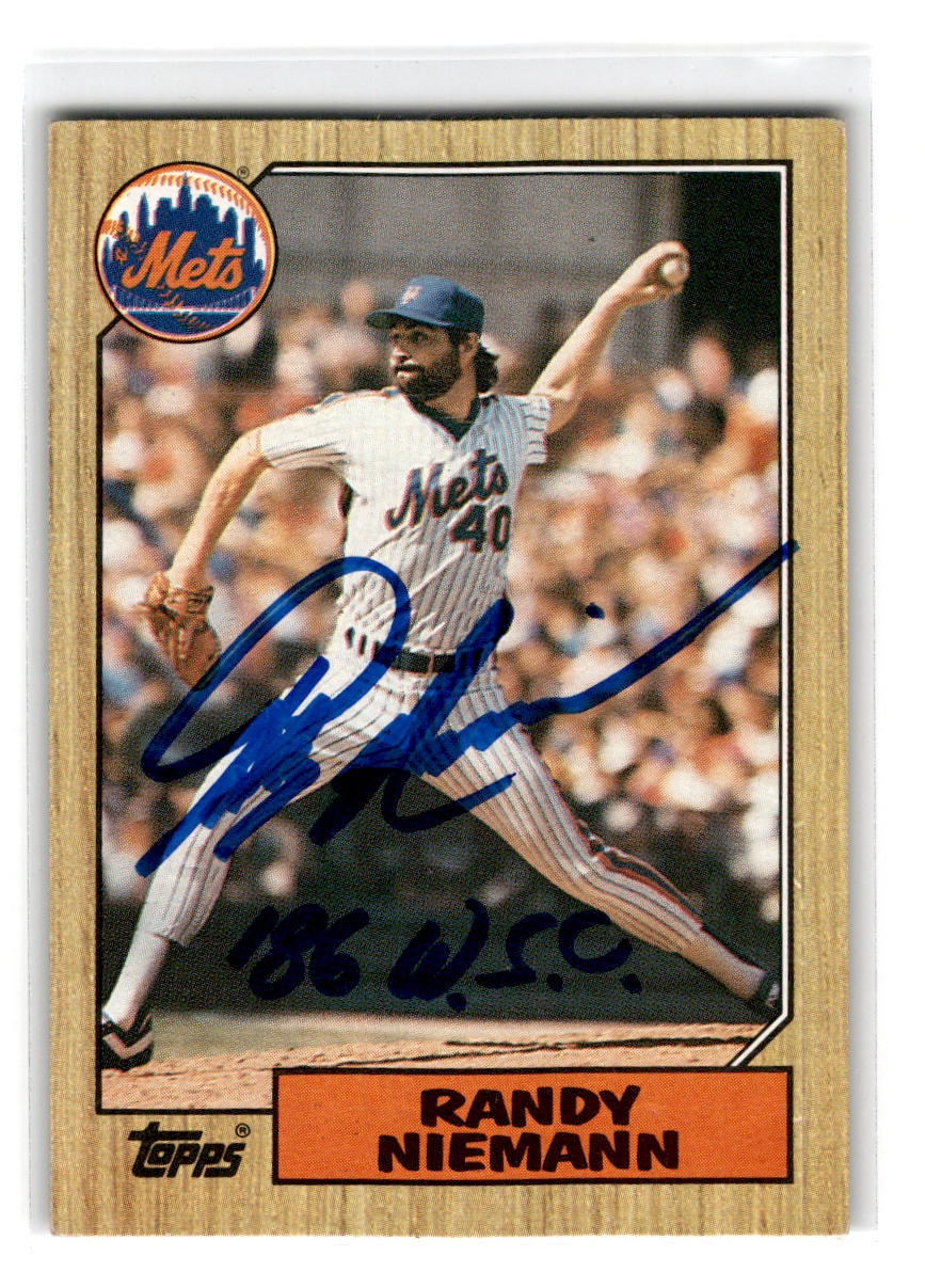 1987 Topps #147 Randy Niemann Autograph