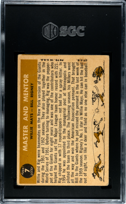 1960 Topps #7 Master & Mentor SGC 2.5