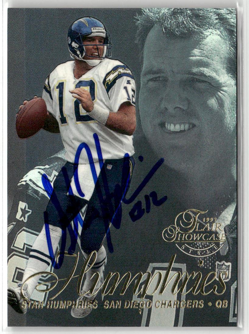 1997 Flair Showcase #67 Stan Humphries Row 2 Autograph