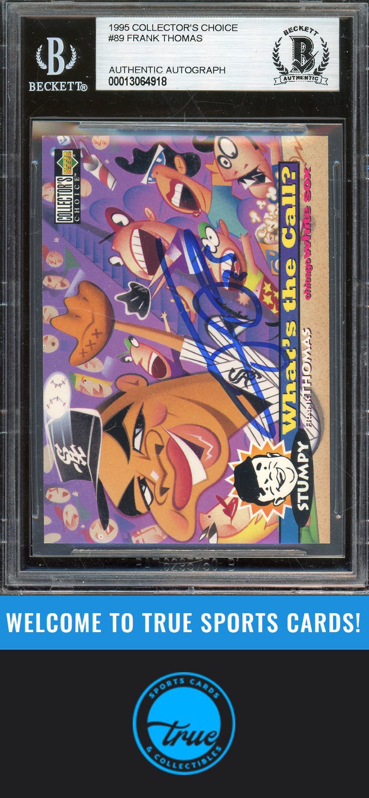 1995 Collector's Choice #89 Frank Thomas Auto (4918) BGS Authentic