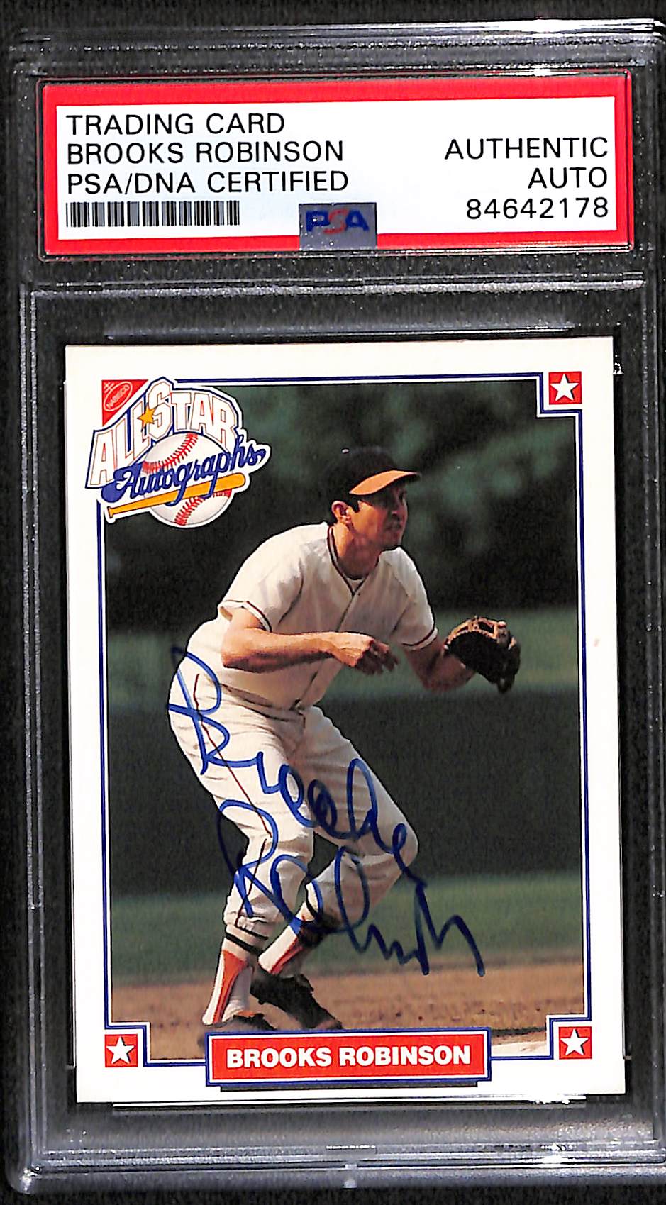 1993 NABISCO BROOKS ROBINSON AUTO CARD PSA DNA (2178)