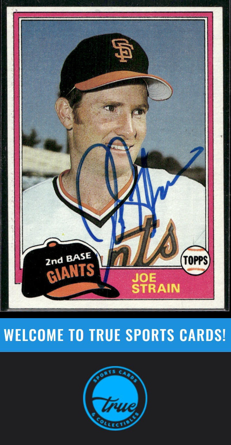 1981 Topps #361 Joe Strain Auto