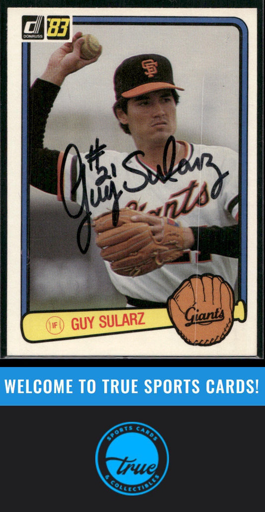 1983 Donruss #605 Guy Sularz Auto