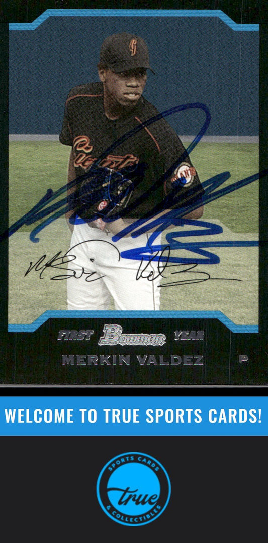 2004 Bowman #171 Merkin Valdez Auto