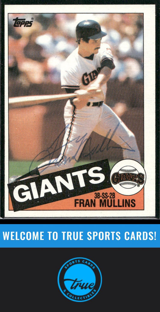 1985 Topps #283 Fran Mullins Auto
