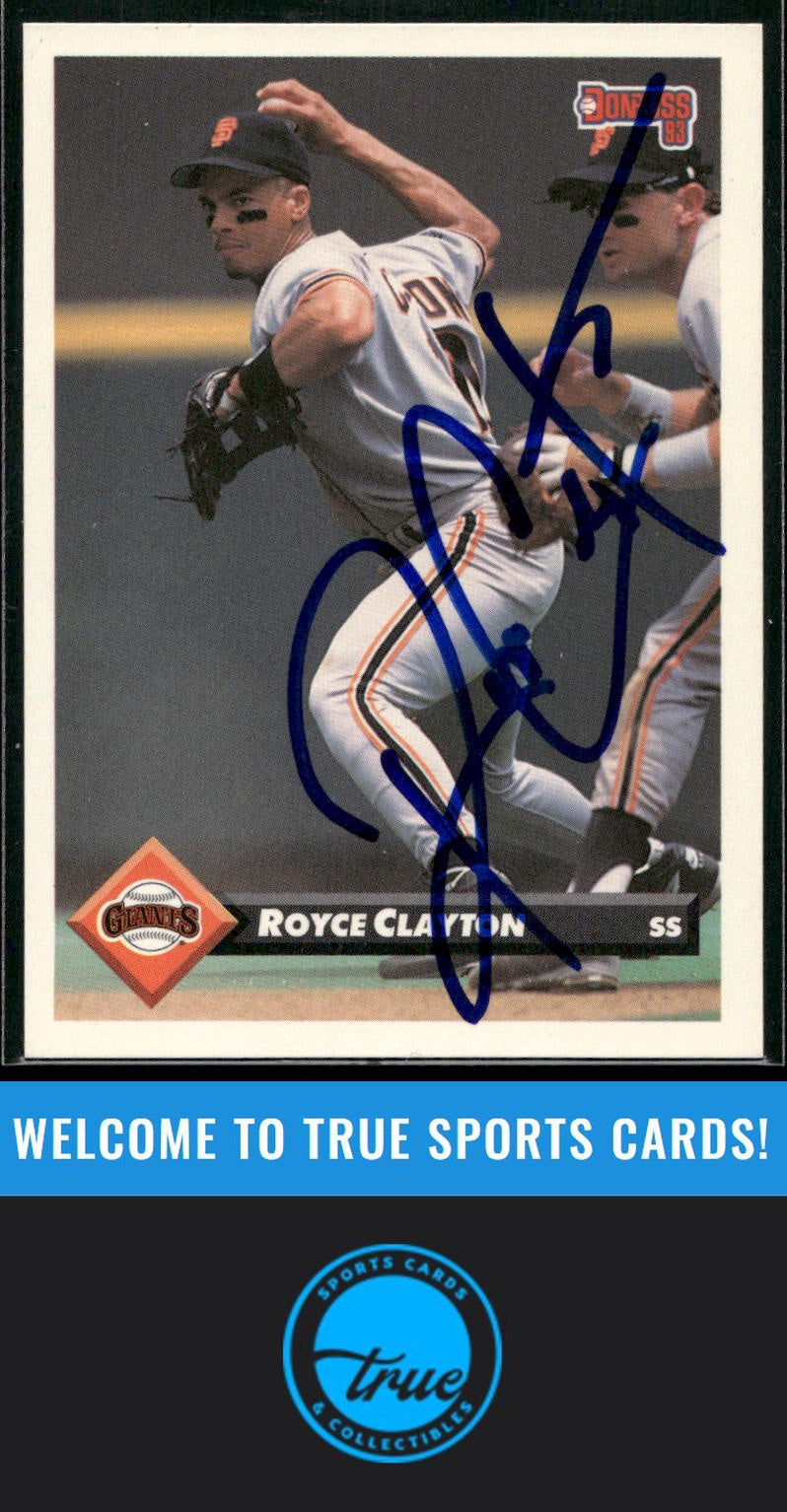 1993 Donruss #208 Royce Clayton Auto