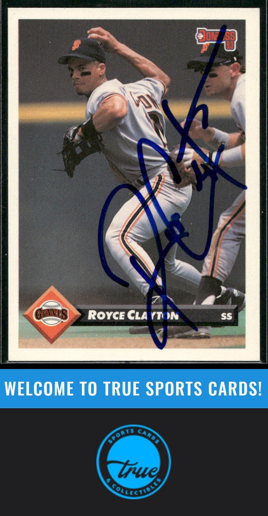 1993 Donruss #208 Royce Clayton Auto