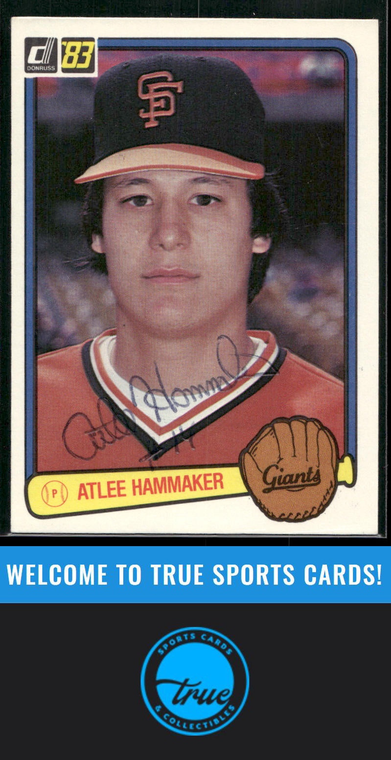 1983 Donruss #298 Atlee Hammaker Auto