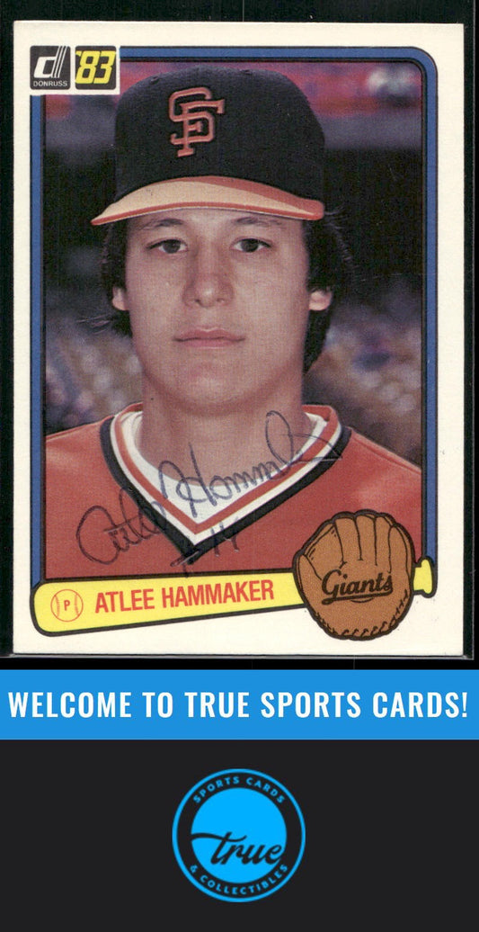 1983 Donruss #298 Atlee Hammaker Auto