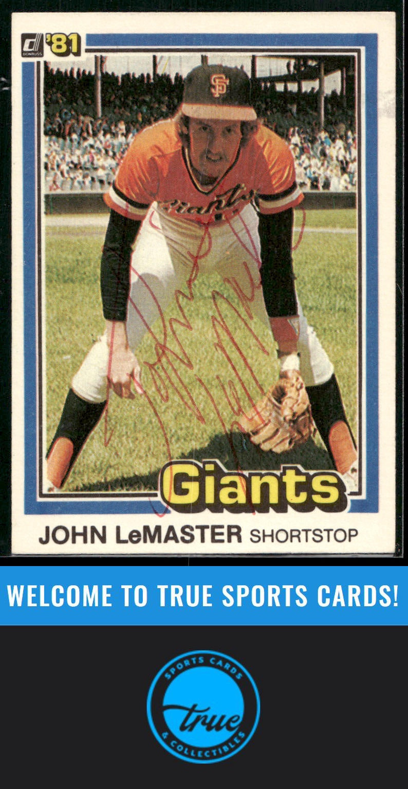 1981 Donruss #432 John LeMaster Auto