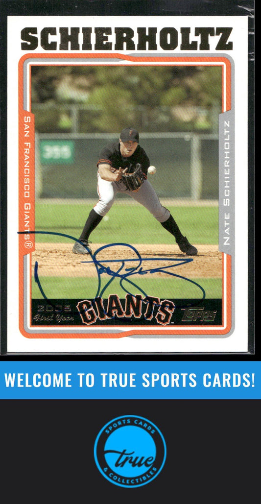2005 Topps #301 Nate Schierholtz Auto