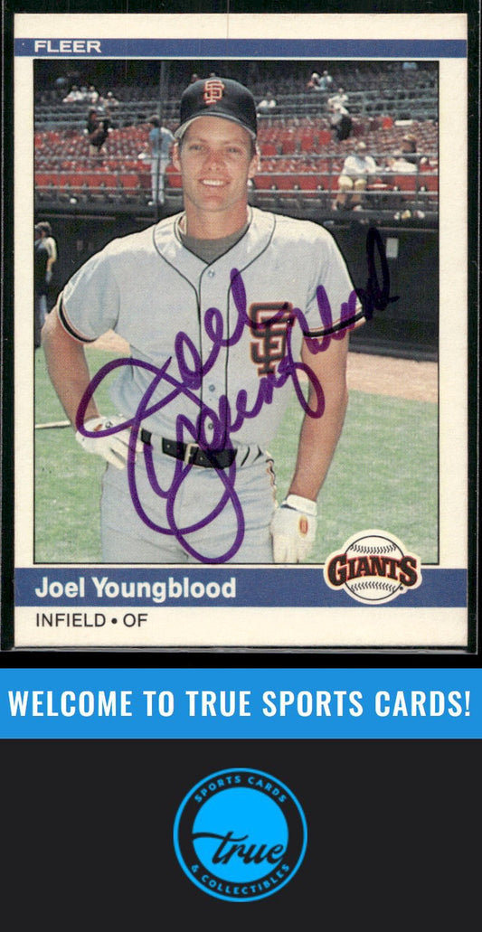 1984 Fleer #387 Joel Youngblood Auto