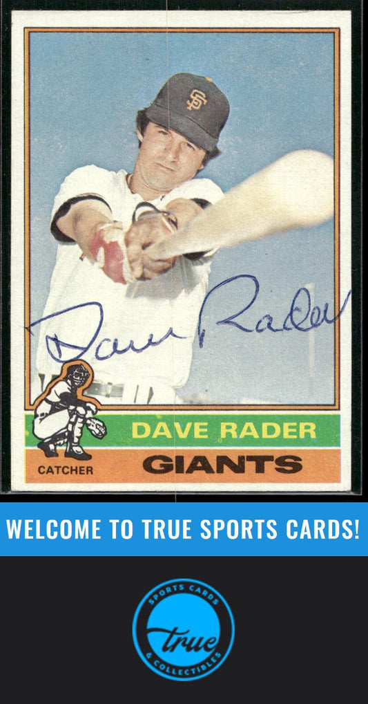 1976 Topps #54 Dave Rader Auto