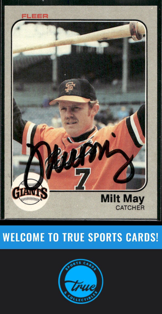 1983 Fleer #268 Milt May Auto