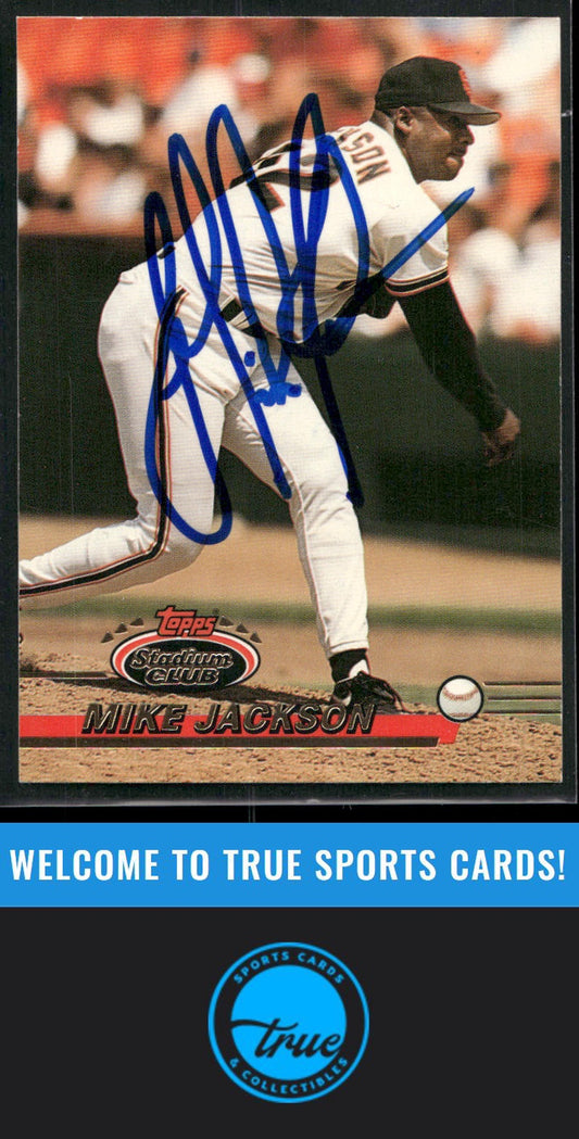 1993 Stadium Club #373 Mike Jackson Auto