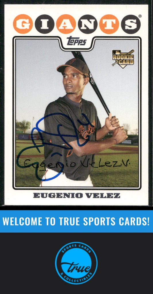 2008 Topps #291 Eugenio Velez Auto