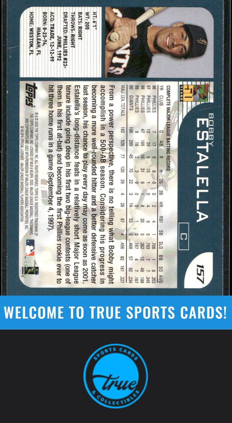 2001 Topps #157 Bobby Estalella Auto