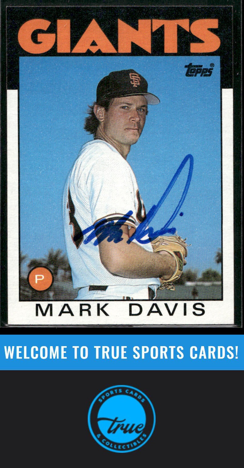 1986 Topps #138 Mark Davis Auto