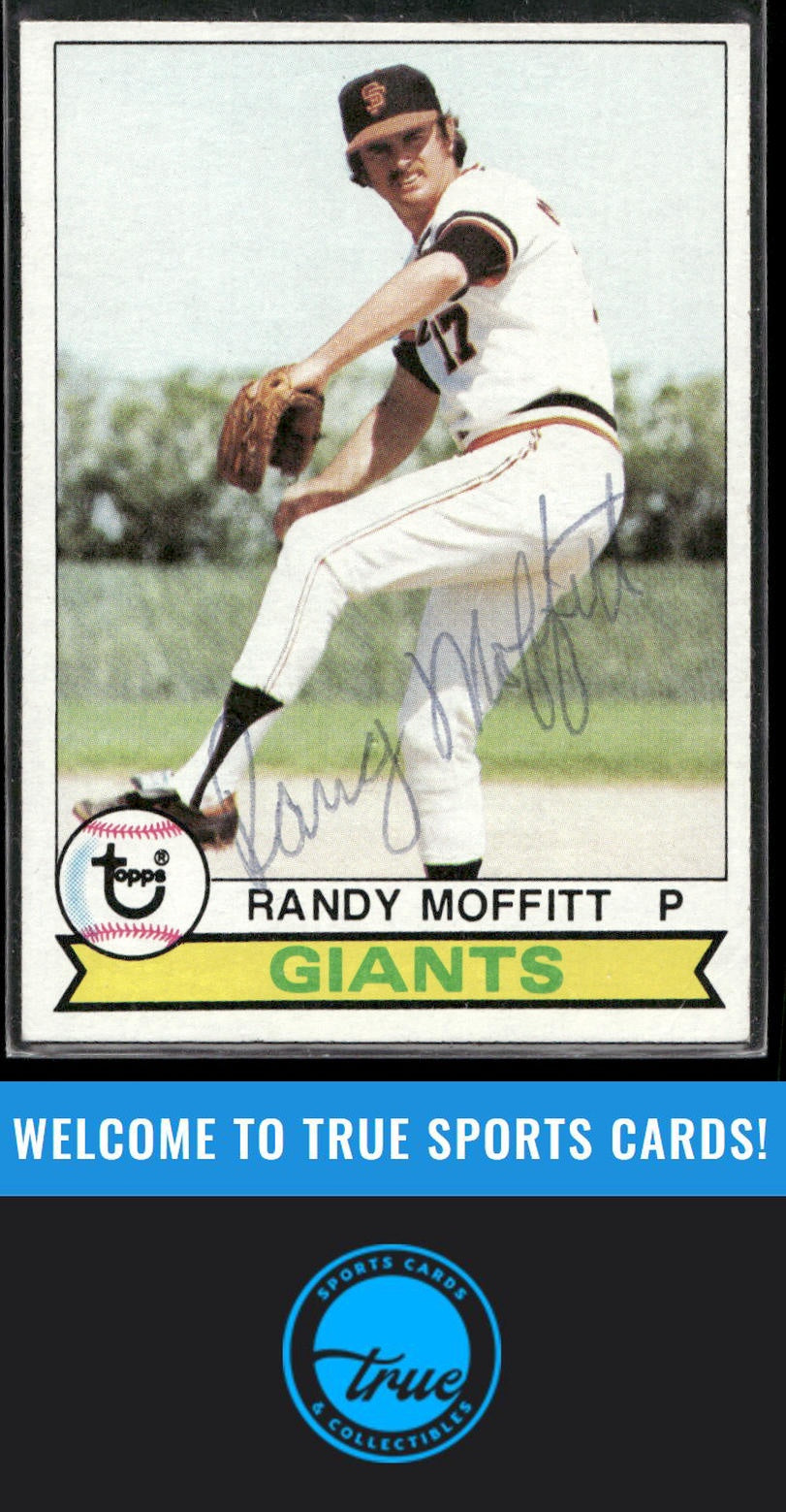 1979 Topps #62 Randy Moffitt Auto