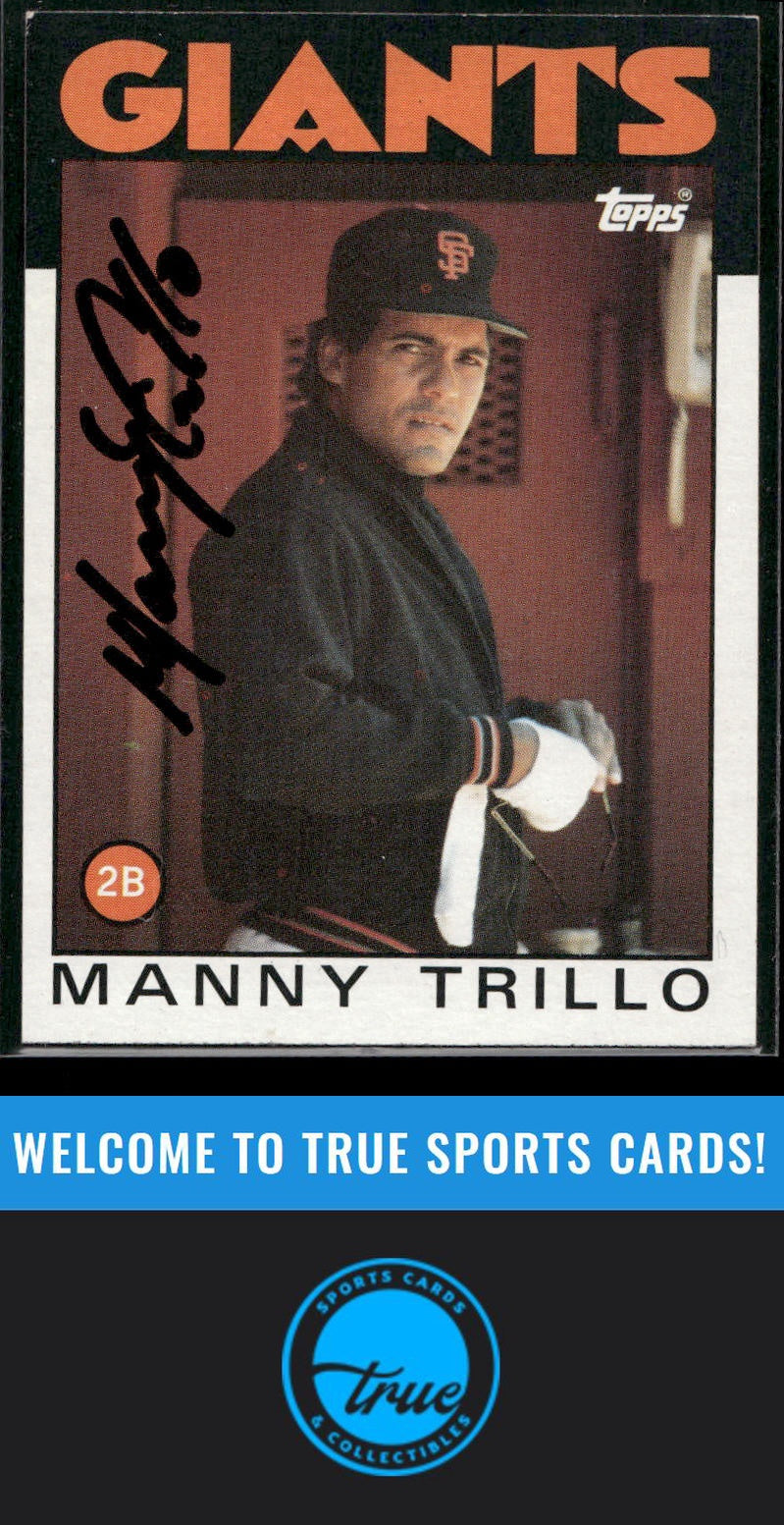1986 Topps #655 Manny Trillo Auto