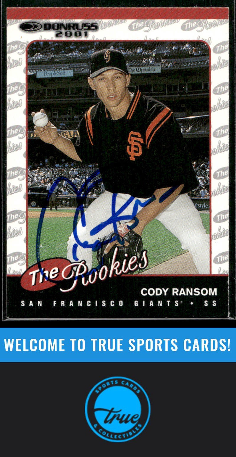 2001 Donruss The Rookies #R92 Cody Ransom Auto