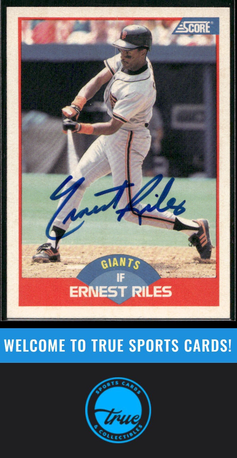 1989 Score #458 Ernest Riles Auto