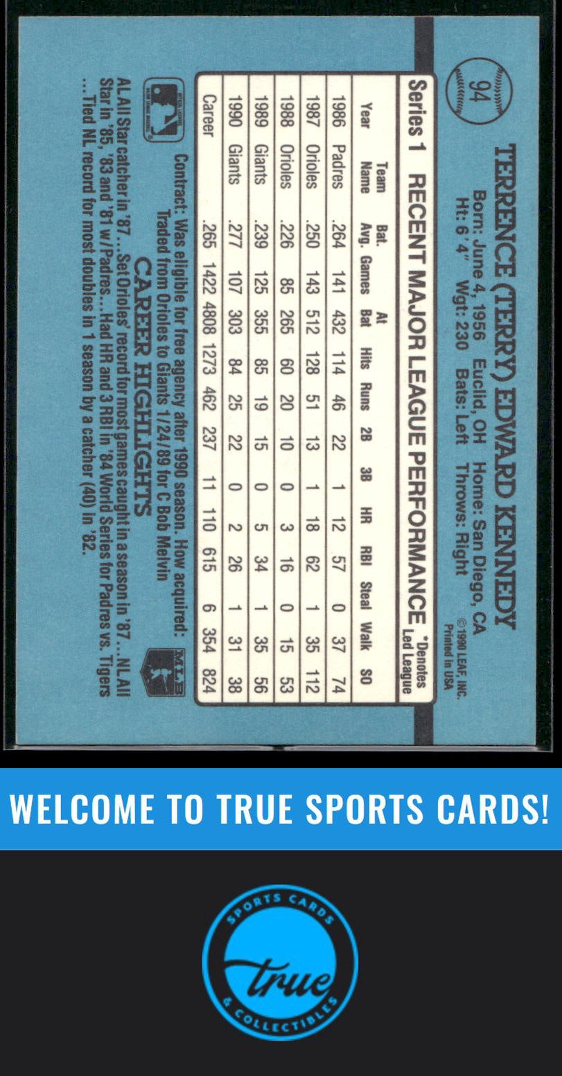 1991 Donruss #94 Terry Kennedy Auto