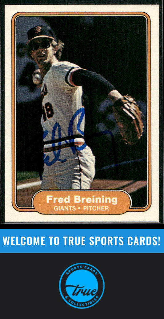 1982 Fleer #385 Fred Breining Auto