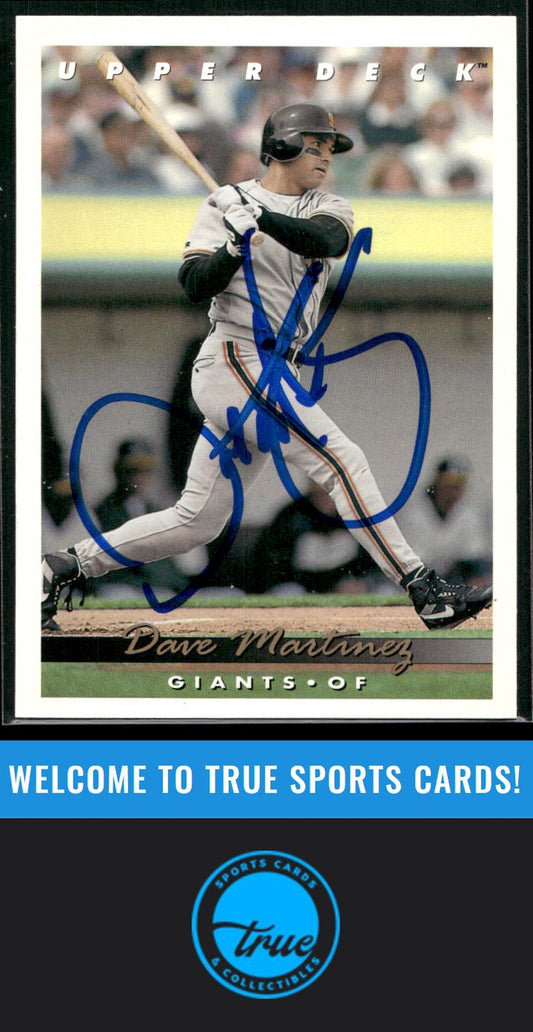 1993 Upper Deck #700 Dave Martinez Auto