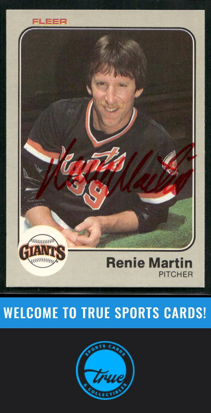 1983 Fleer #267 Renie Martin Auto