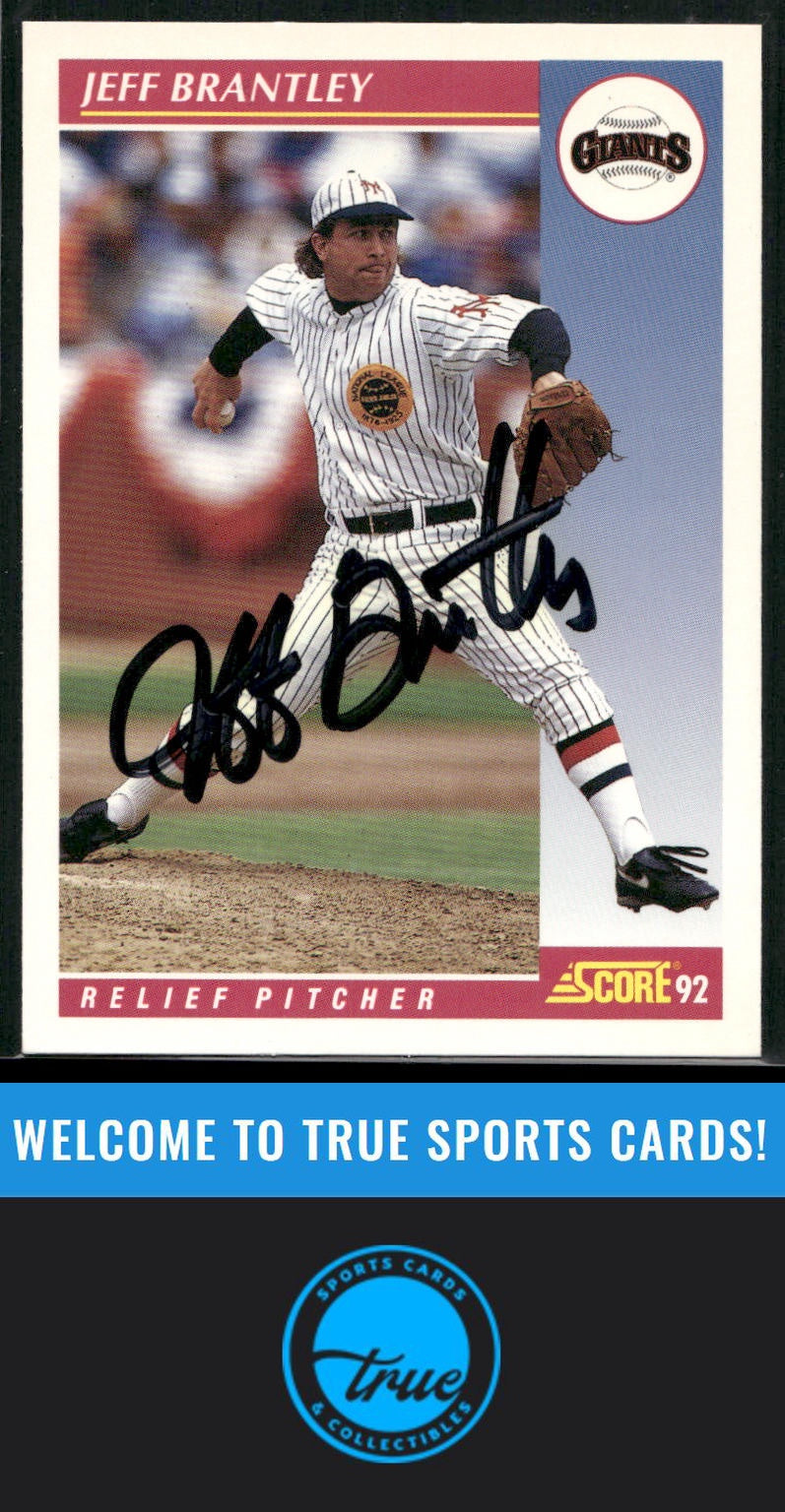 1992 Score #157 Jeff Brantley Auto