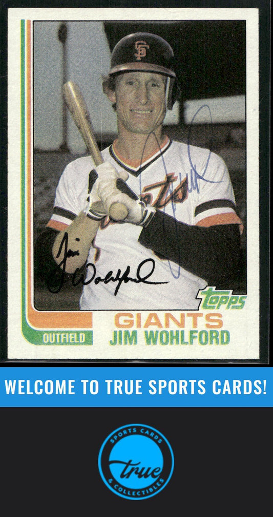 1982 Topps #116 Jim Wohlford Auto