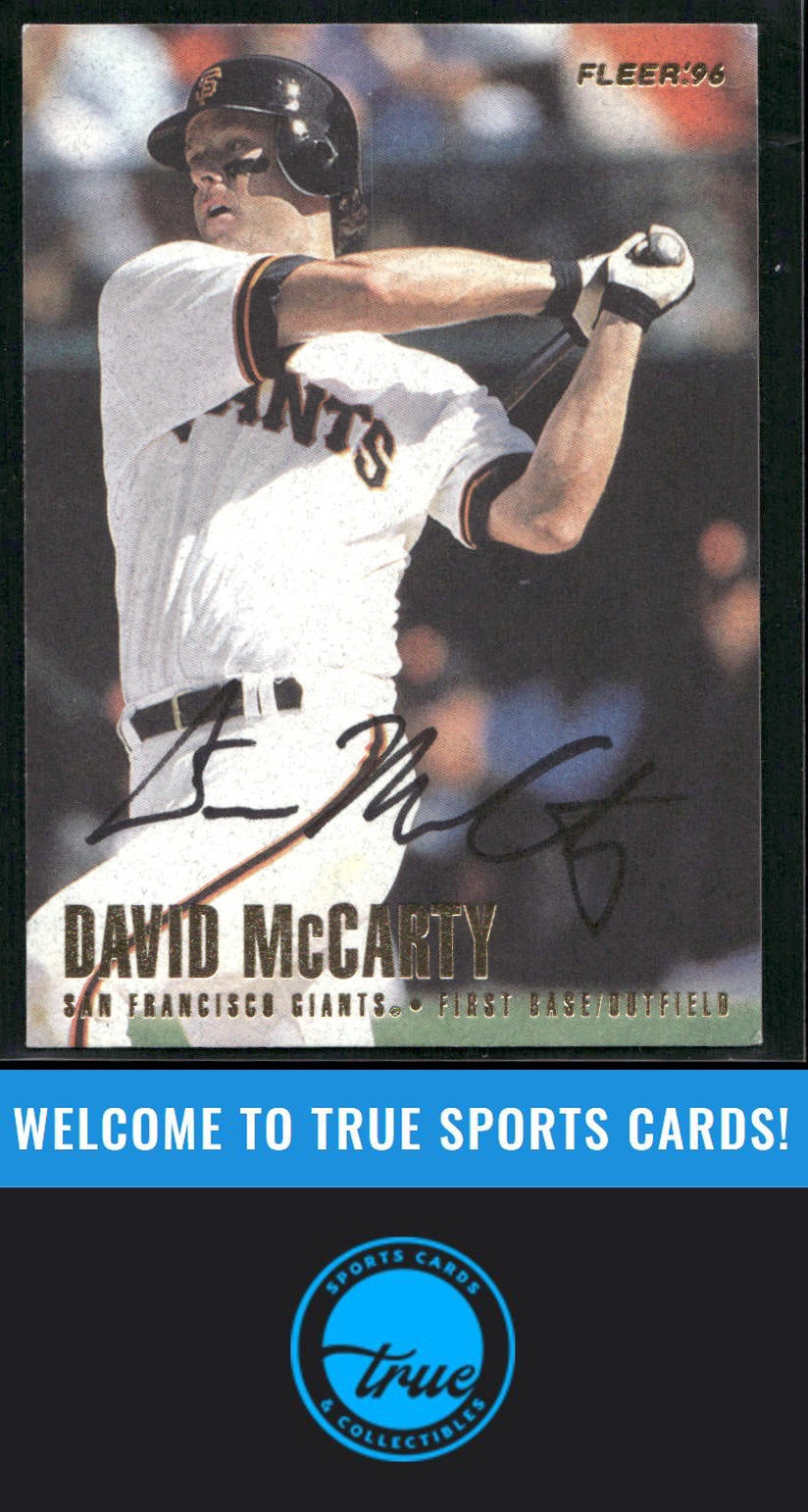 1996 Fleer #591 David McCarty Auto