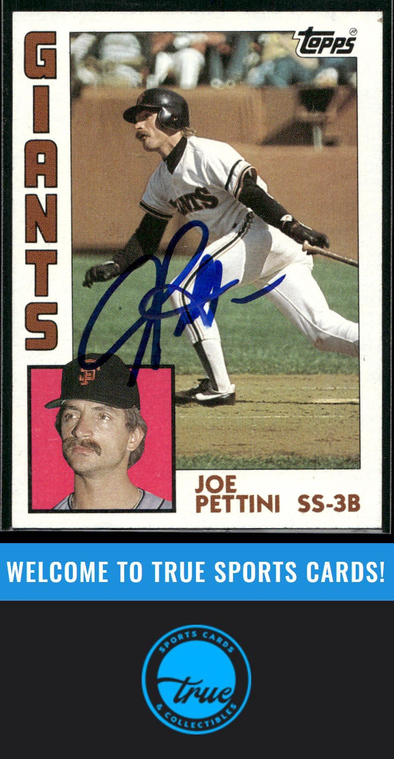 1984 Topps #449 Joe Pettini Auto