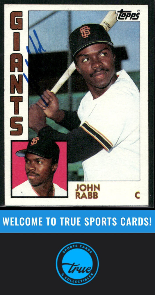 1984 Topps #228 John Rabb Auto
