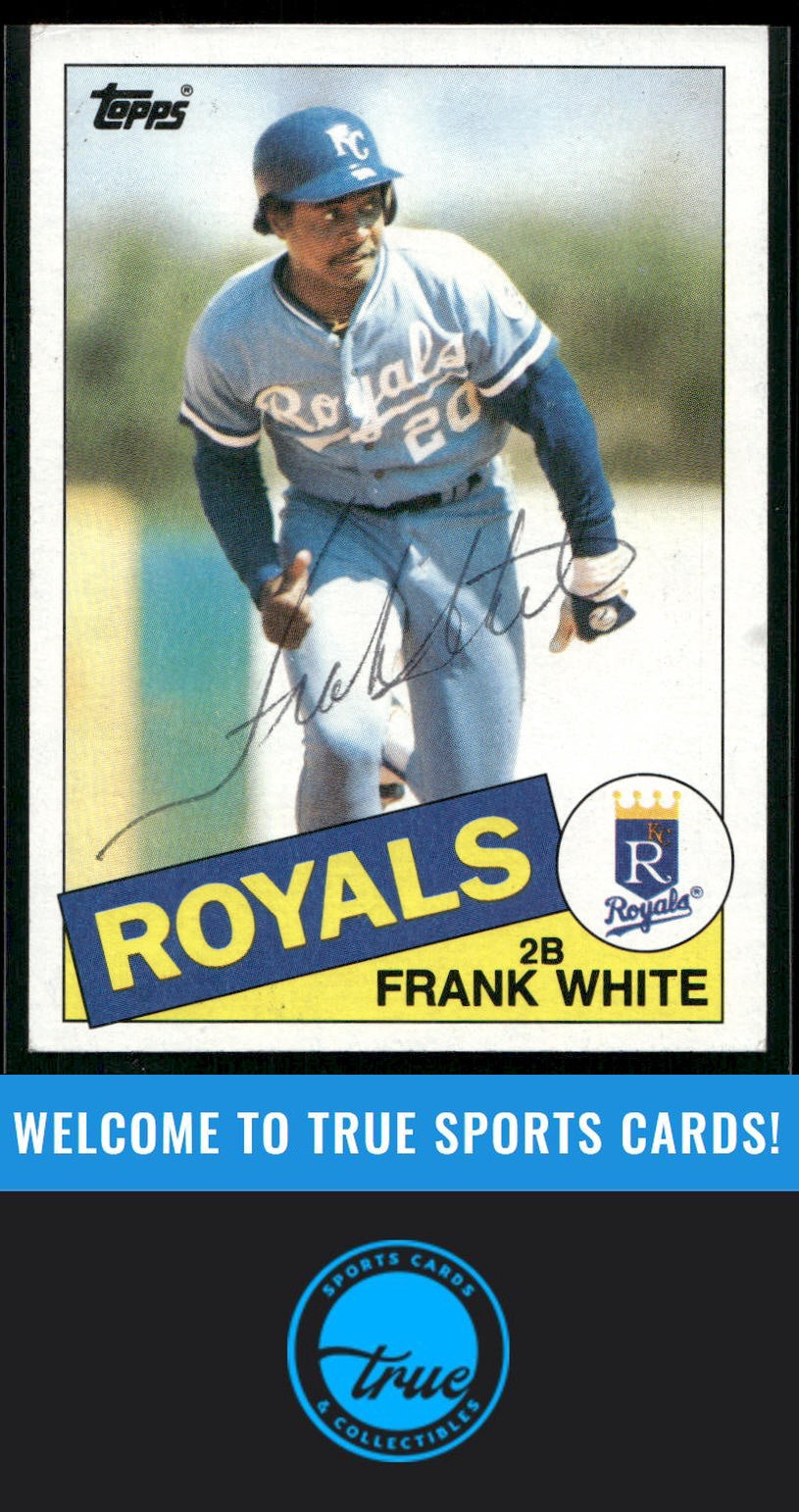 1985 Topps #743 Frank White Auto