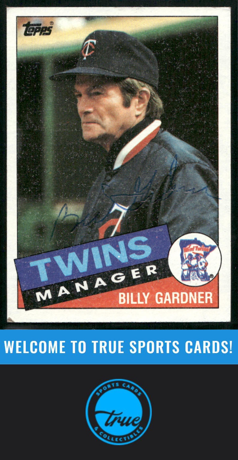 1985 Topps #213 Billy Gardner Auto