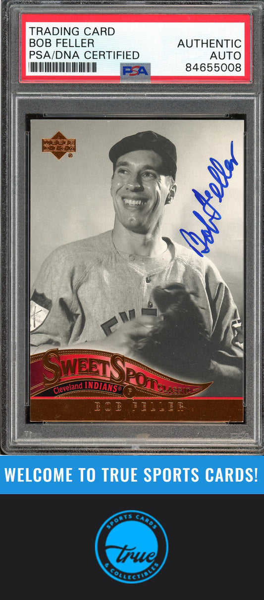 2005 Upper Deck Sweet Spot Classic #6 Bob Feller Auto PSA Authentic (5008)