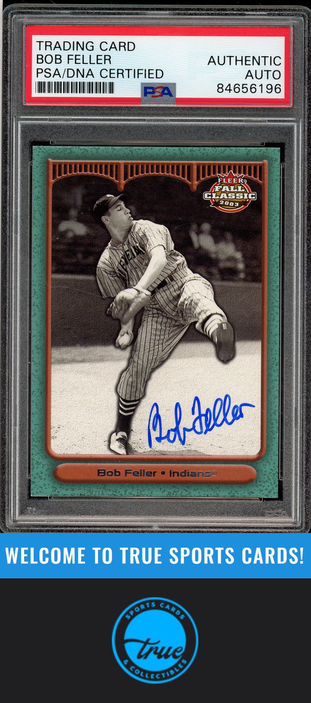 2003 Fleer Fall Classic #9 Bob Feller Auto PSA Authentic (6196)