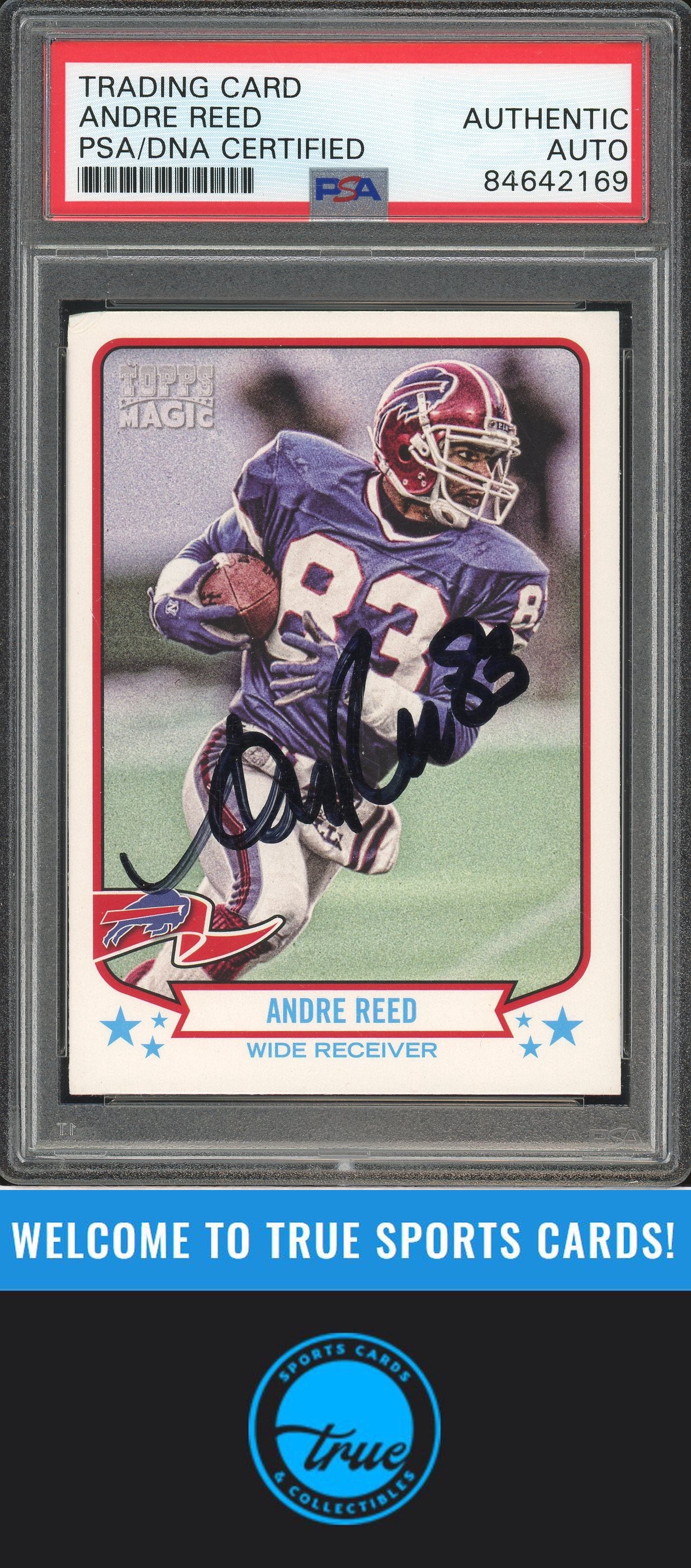 2013 Topps Magic #25 Andre Reed Auto PSA Authentic (2169)