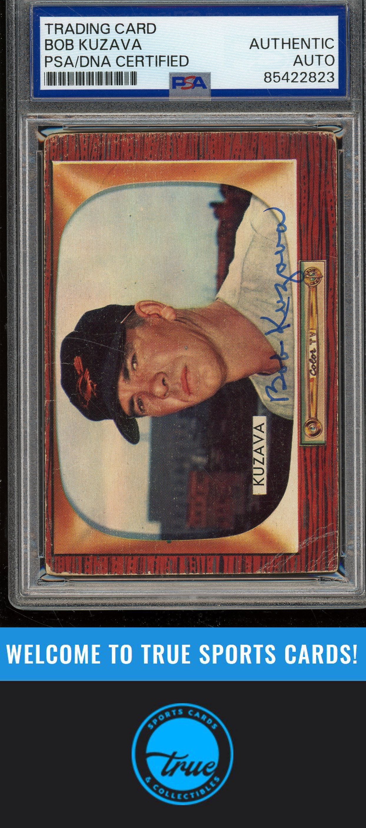 1955 Bowman #215 Bob Kuzava Auto PSA Authentic (2823)