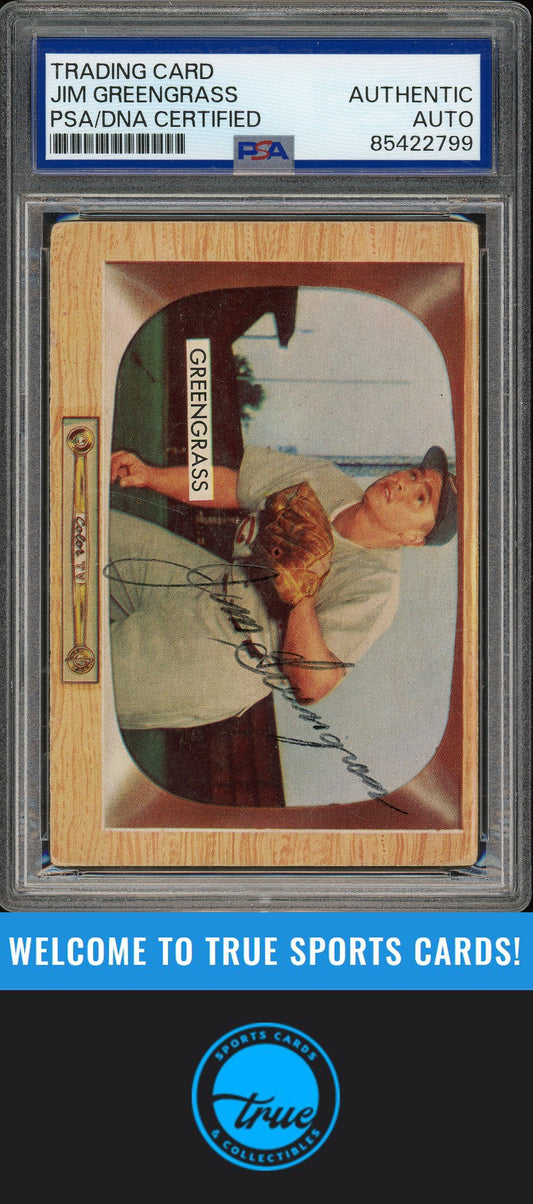1955 Bowman #49 Jim Greengrass Auto PSA Authentic (2799)