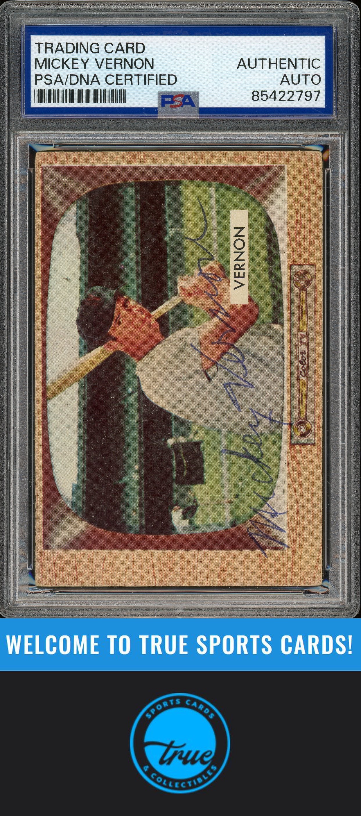 1955 Bowman #46 Mickey Vernon Auto PSA Authentic (2797)