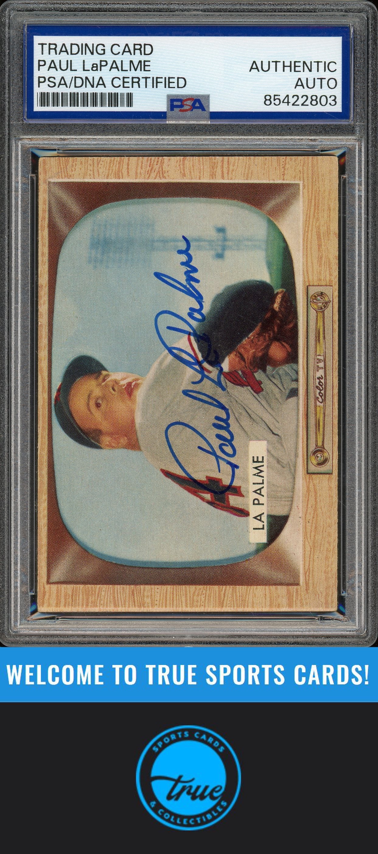 1955 Bowman #61 Paul LaPalme Auto PSA Authentic (2803)
