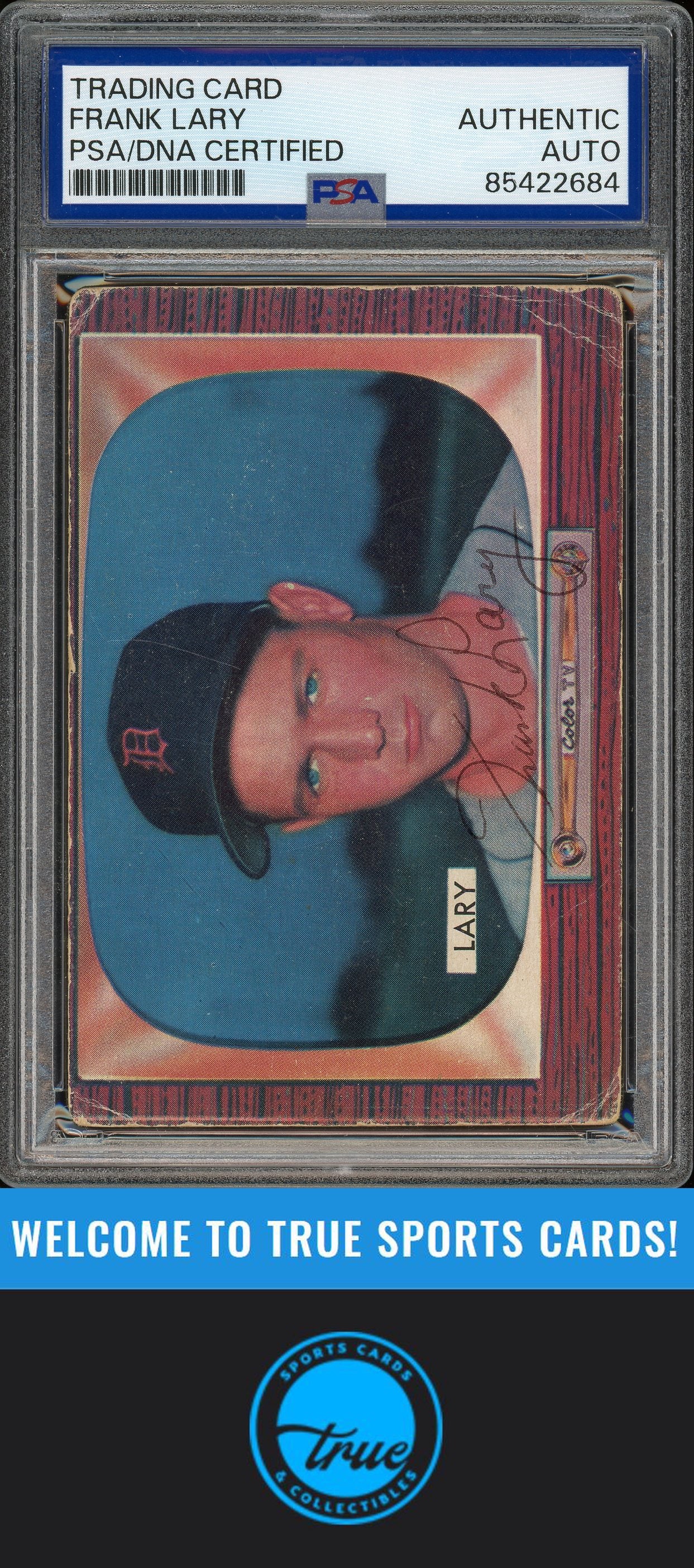 1955 Bowman #154 Frank Lary Auto PSA Authentic (2684)