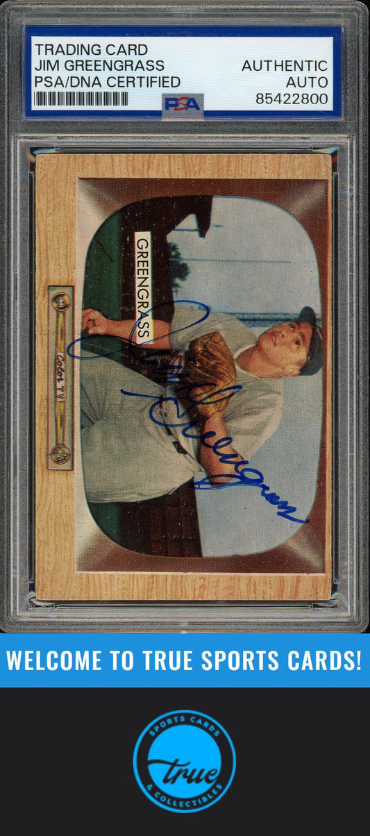 1955 Bowman #49 Jim Greengrass Auto PSA Authentic (2800)