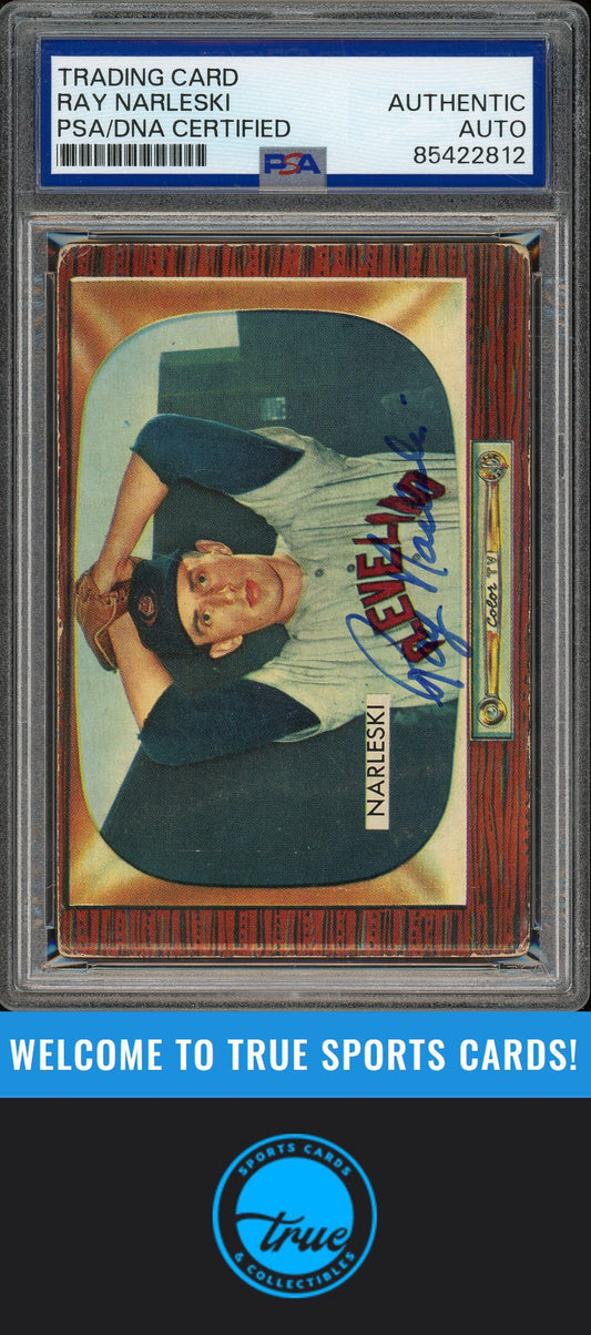 1955 Bowman #96 Ray Narleski Auto PSA Authentic (2812)