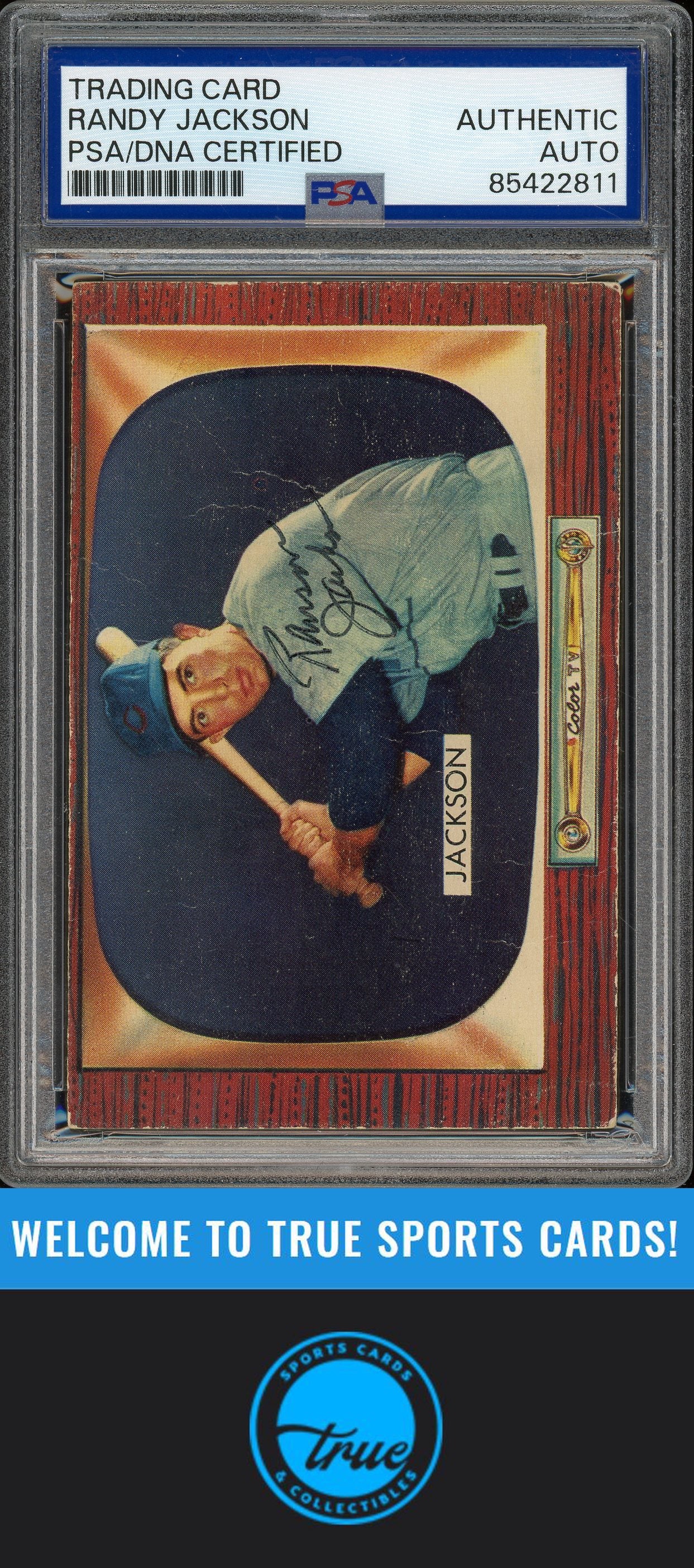 1955 Bowman #87 Randy Jackson Auto PSA Authentic (2811)